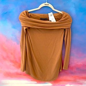 NWT A&F Soft & Cozy Cowl neck Top XS